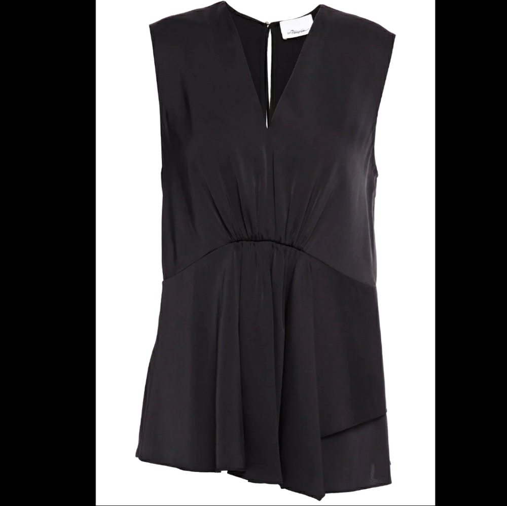 3.1 Phillip Lim Satin V-neck Top